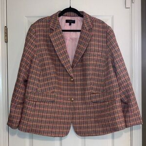 Talbots Women's Multicolor Checkered Blazer